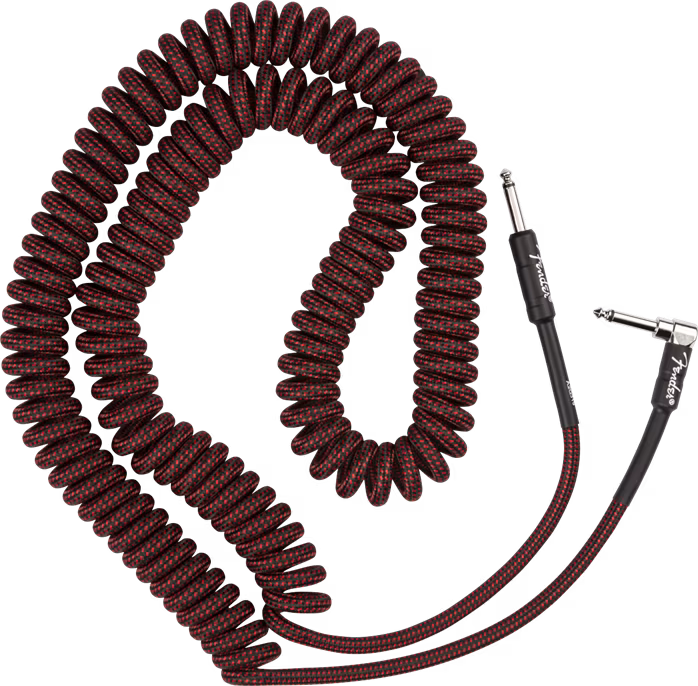 Fender Professional 30' Coil Cable Red Tweed - Instrumentenkabel