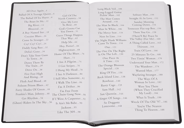 MS The Little Black Songbook: Johnny Cash - Songbuch