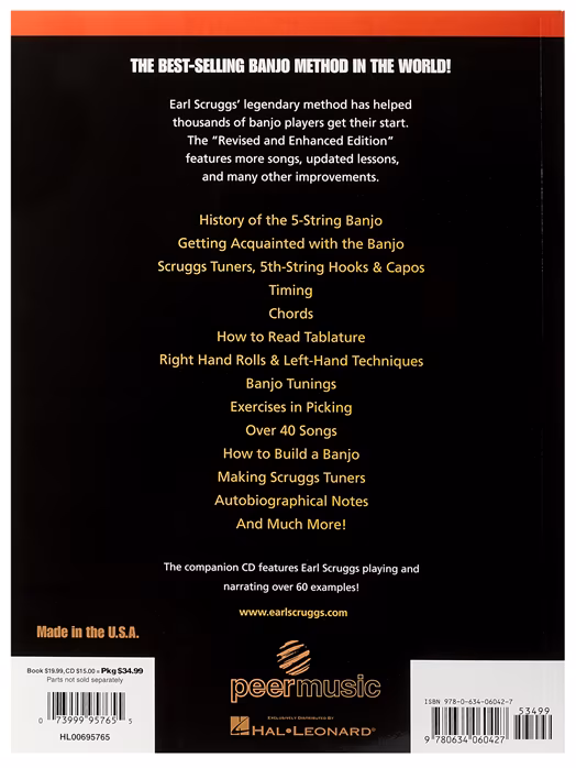 MS Earl Scruggs And The Five String Banjo  - Banjoschule für Anfänger