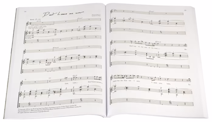 MS Pink Floyd - The Wall - Songbuch