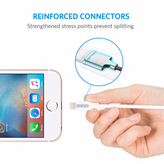 Anker Powerline+ Lightning White - Lightning Kabel