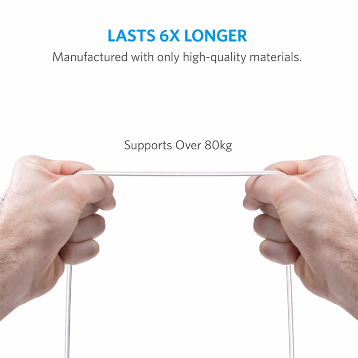 Anker Powerline+ Lightning White - Lightning Kabel