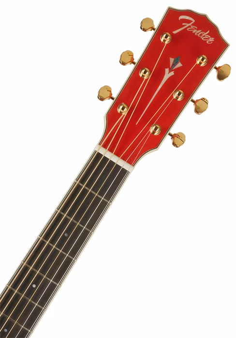 Fender LTD ED PM-1E Fiesta Red - Elektroakustische Gitarre