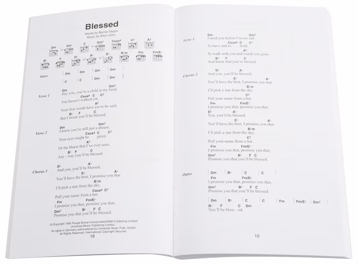 MS The Little Black Songbook: Elton John - Songbuch