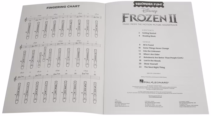 MS Frozen 2 - Recorder Fun! - Noten für Blockflöte