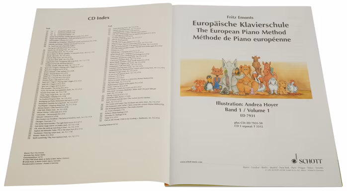 MS The European Piano Method - Volume 1 + CD - Klavierschule für Anfänger
