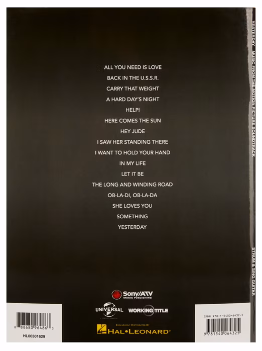 MS Yesterday - Gitarrennoten