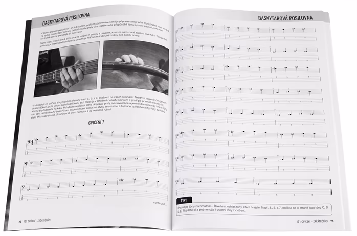 Baskytarová posilovna 101 cvičení - začátečníci - Bass-Schule für Anfänger