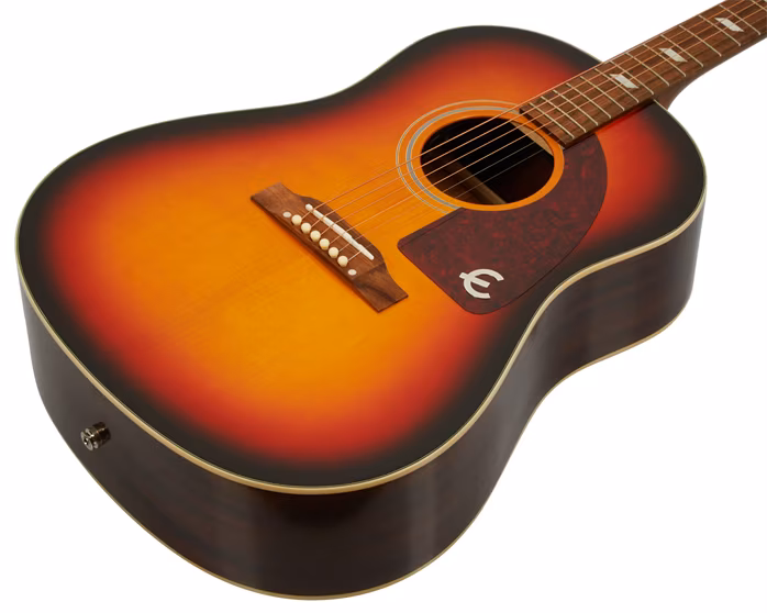 Epiphone Masterbilt Texan Faded Cherry Aged Gloss - Elektroakustische Gitarre