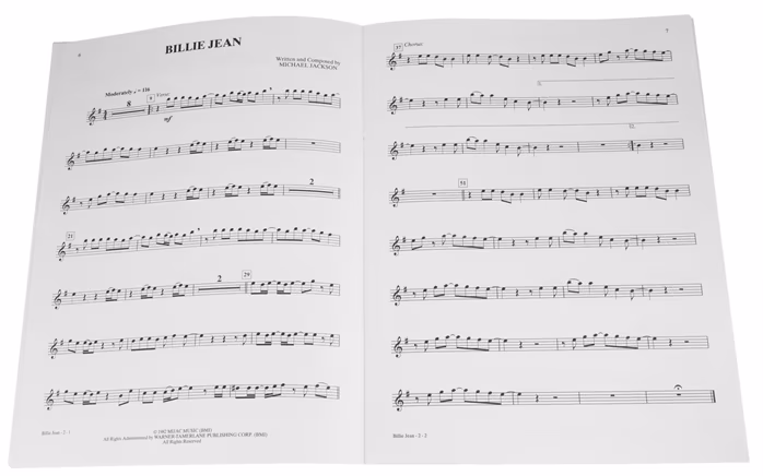 MS Michael Jackson: Instrumental Solos - Saxophon-Noten