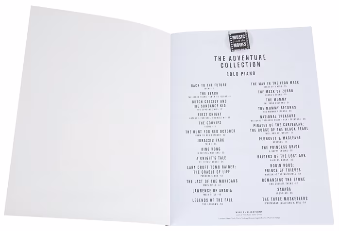 MS Music from the Movies: The Adventure Collection (Solo Piano) - Klaviernoten