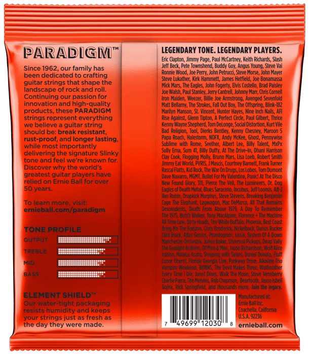 Ernie Ball 2030 Paradigm 7-String Skinny Top Heavy Bottom - Saiten für siebensaitige E-Gitarre