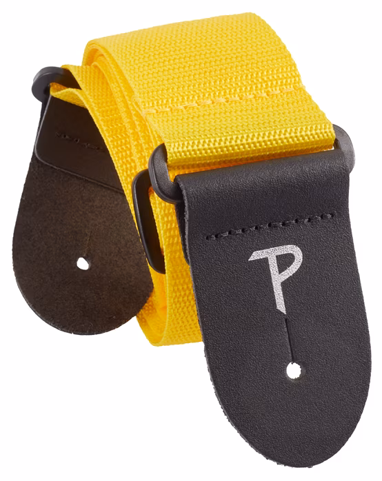 Perri's Leathers Poly Pro Extra Long Yellow - Gitarrengurt