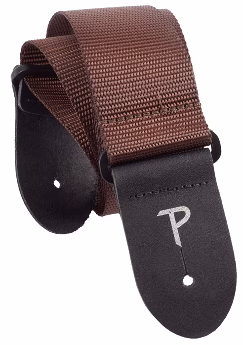 Perri's Leathers Poly Pro Extra Long Brown - Gitarrengurt