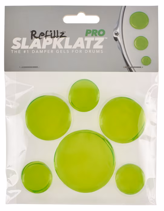 Slap Klatz PRO Refillz - Alien Green - Ring- und Becken-Dämpfer