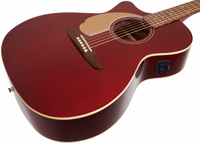 Fender Newporter Player LH WN CAR - Linkshänder elektroakustische Gitarre