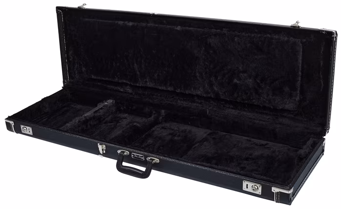 Fender Multi-Fit Case, Standard Black w/ Acrylic Interior (ausgepackt) - Koffer für E-Bass