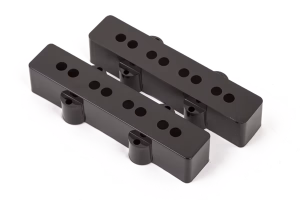 Fender Pickup Covers, Pure Vintage Jazz Bass Black (2) - Gitarren-Hardware