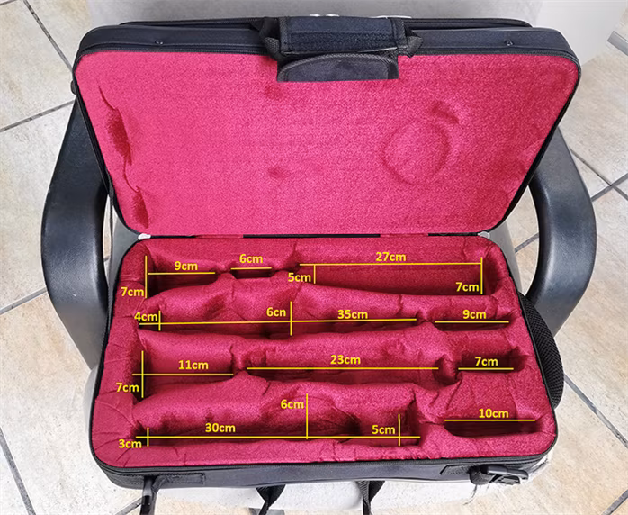 Ortolá 179 HB Double Case Black/Chestnut - Case für Klarinette