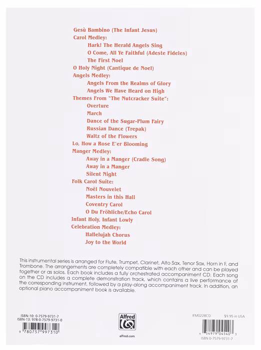 MS Christmas Solos for Trumpet Carols and Traditional Classics Book/CD - Weihnachtslieder