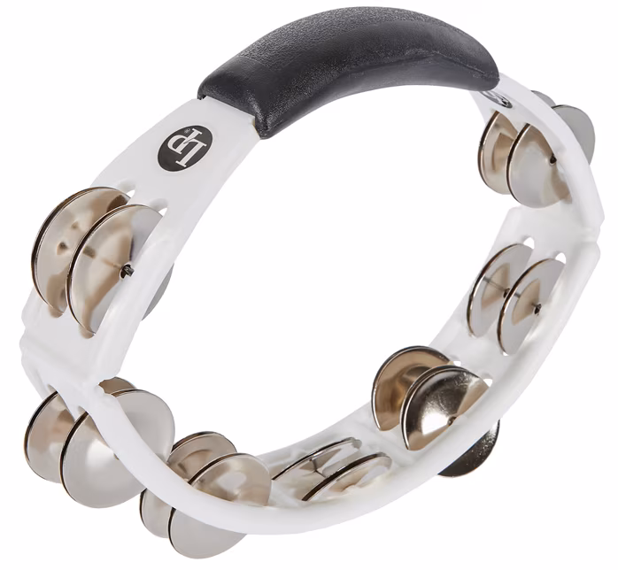 Latin Percussion Cyclops Tambourine White - Tamburin