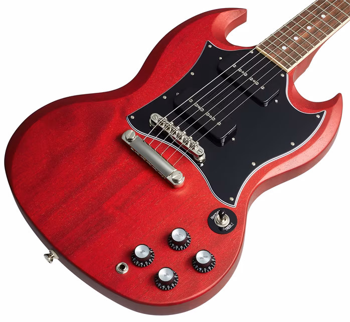 Epiphone SG Classic Worn P-90s Worn Cherry - E-Gitarre