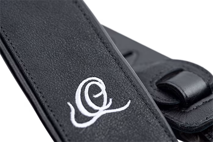 Ortega Leather Strap Black Hole - Gitarrengurt