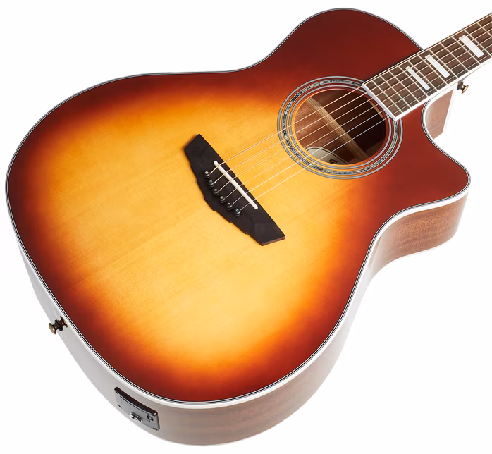 D'Angelico Premier Gramercy Iced Tea Burst - Elektroakustische Gitarre