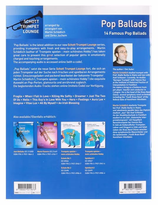 MS Pop Ballads - Trompete-Noten