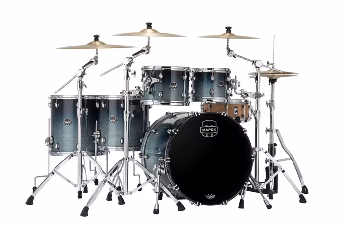 Mapex Saturn Teal Blue Fade Rock Set II - Schlagzeug