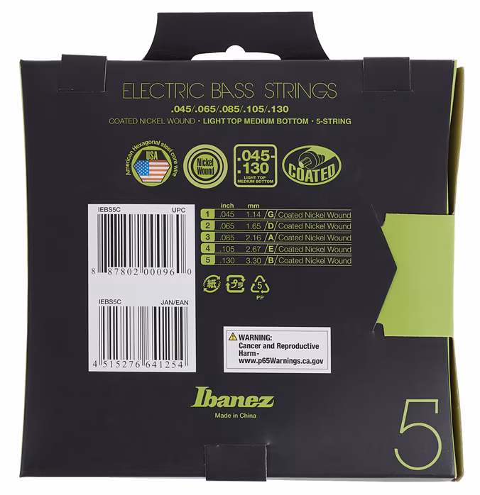 Ibanez IEBS5C - Saiten für fünfsaitigen Bass