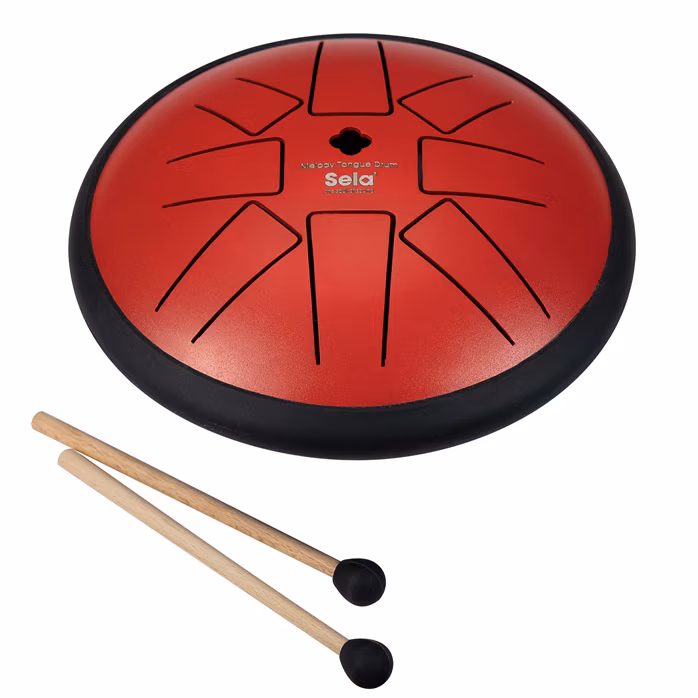 Sela 6" Melody Tongue Drum Red - Tonque Drum