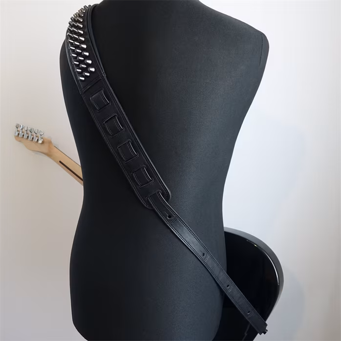 Richter Blackness Gunblack Pan Head Studs - Gitarrengurt