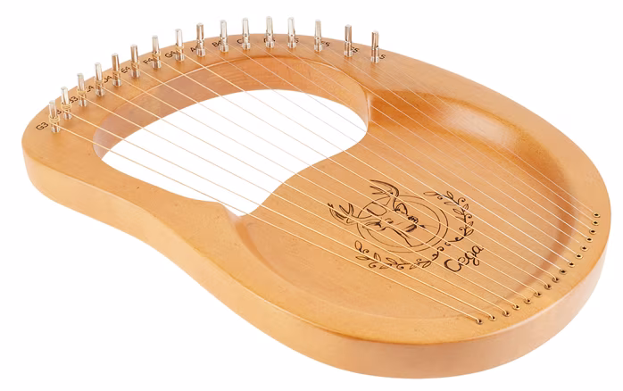 Cega Lyre Harp Rounded 16 Strings Natural - Lyra