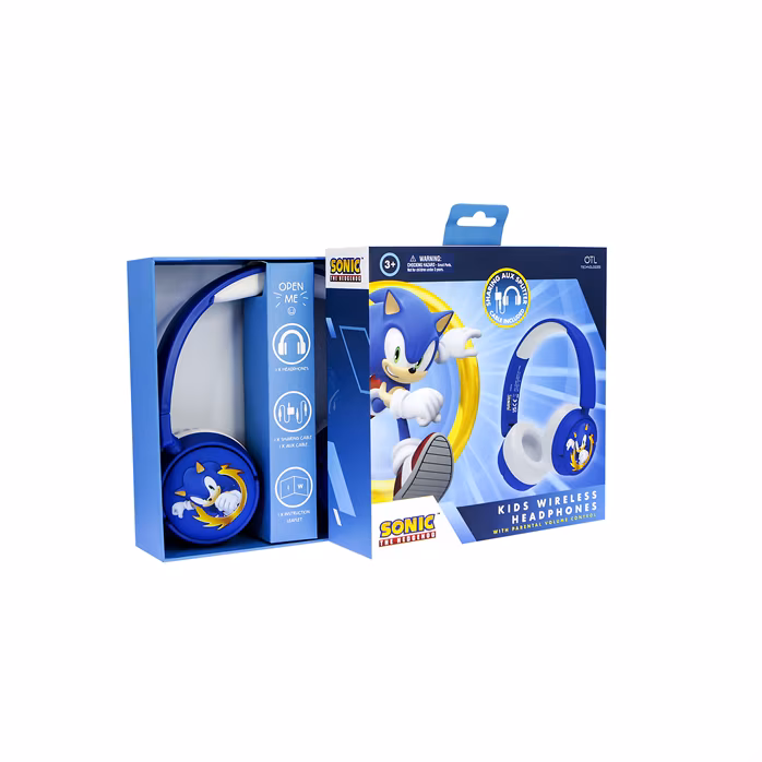 OTL Sonic the Hedgehog Kids Wireless Headphones - Wireless-Headset