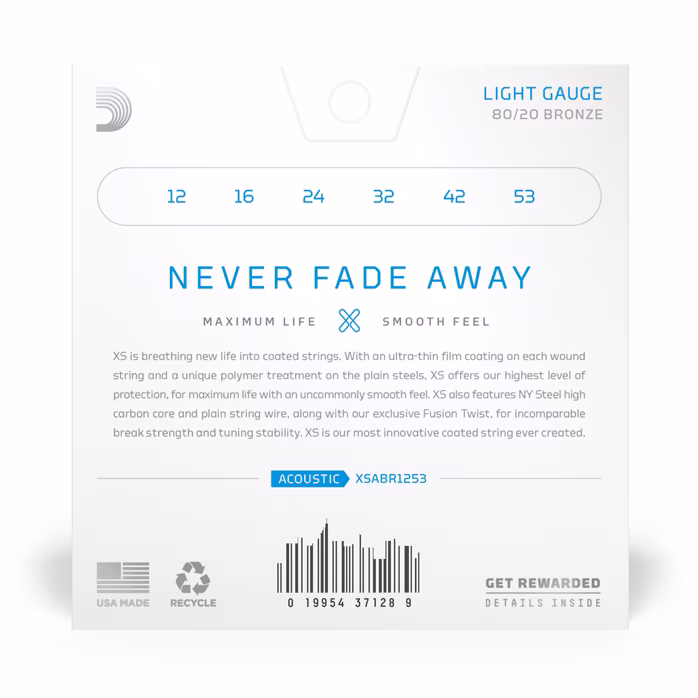 D'Addario XSABR1253 - Stahlseiten für akustische Gitarre