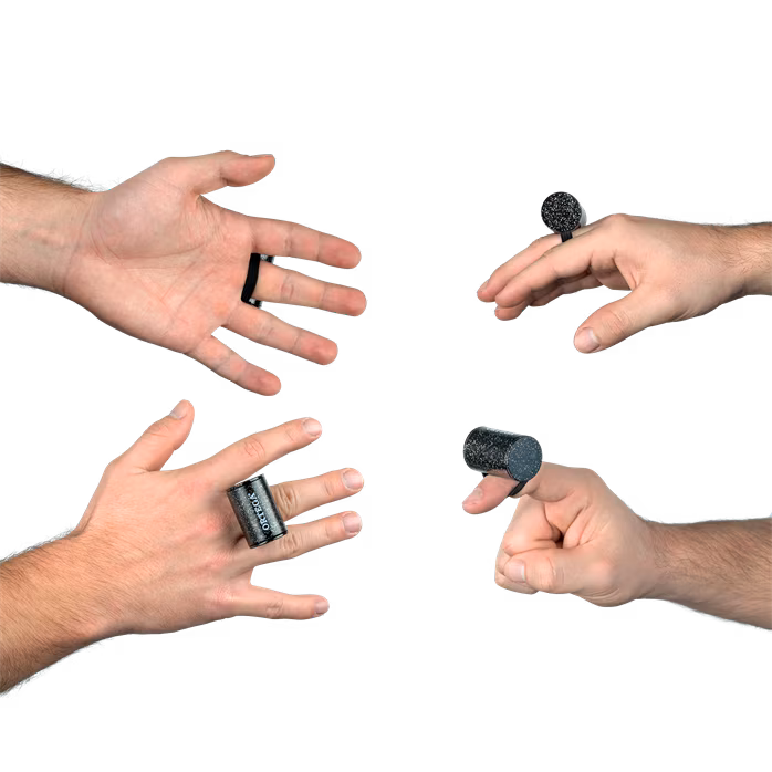 Ortega Plastic Finger Shaker Black Sparkle - Shaker