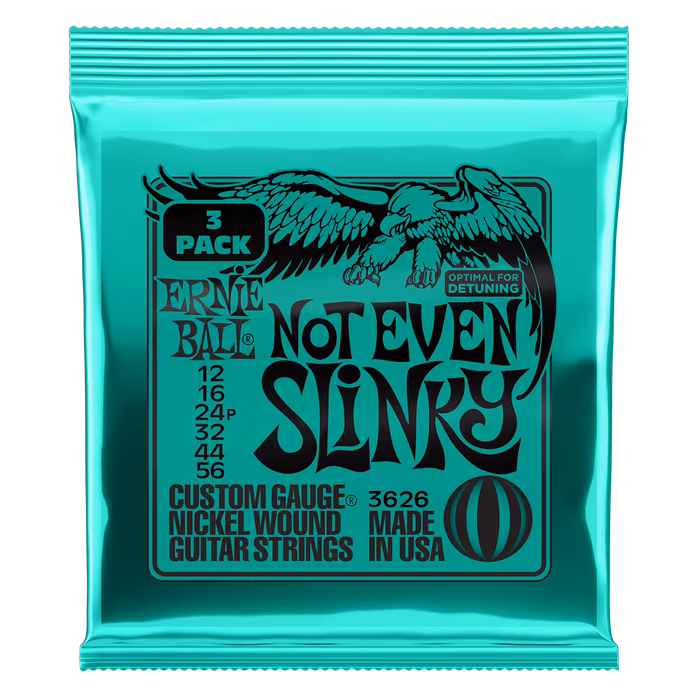 Ernie Ball 3626 Nickel Wound Not Even Slinky 3 Pack - Saiten für E-Gitarre