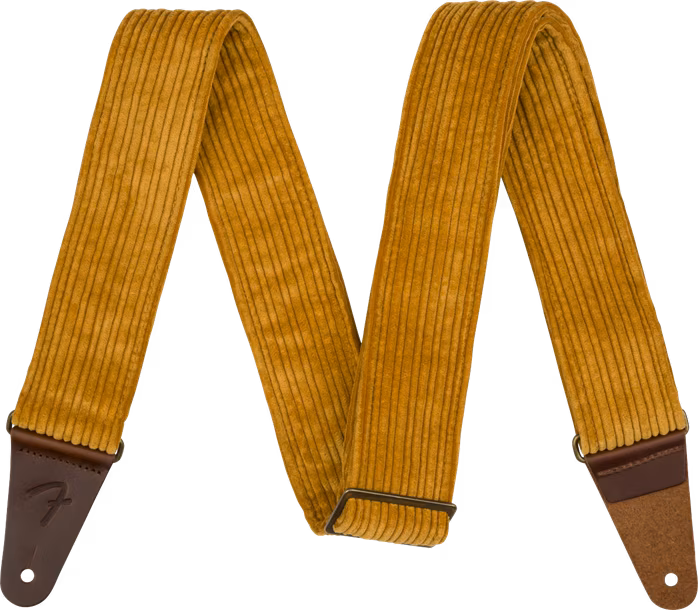 Fender Corduroy Strap, Blaze Gold, 2" - Gitarrengurt