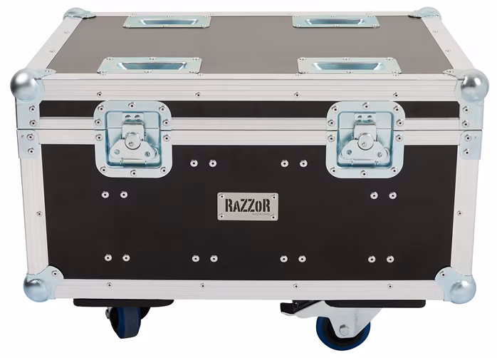 Razzor Cases 5x Cameo Thunderwash RGBW with wheels and stacking bowls - Flight Case für Beleuchtung
