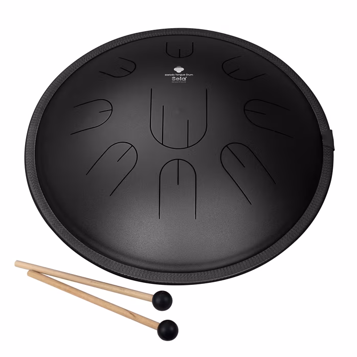 Sela 14" Melody Tongue Drum D Kurd Black - Tonque Drum