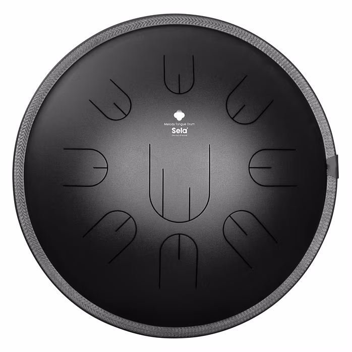 Sela 14" Melody Tongue Drum D Kurd Black - Tonque Drum