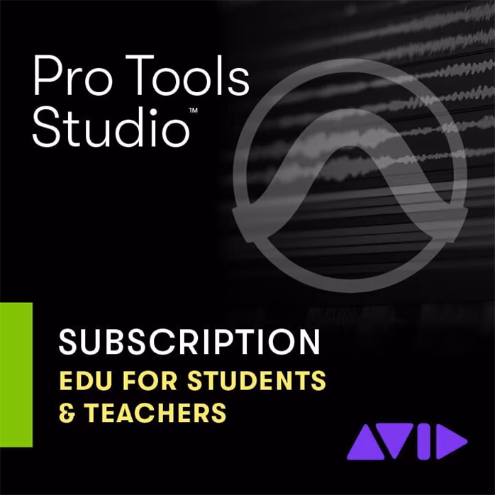 AVID Pro Tools Studio Annual New Subscription for Students & Teachers - Software