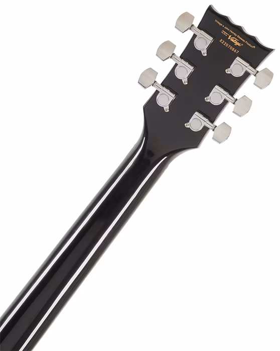 Vintage V69 Coaster Gloss Black - E-Gitarre