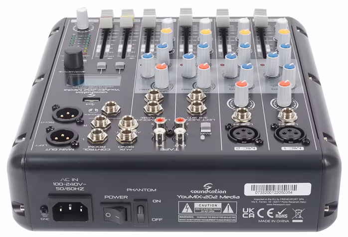 Soundsation YOUMIX-202 MEDIA - Analoges Mischpult