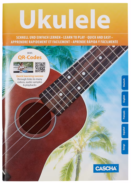 Cascha HH 3971 Soprano Ukulele Bundle Blue - Ukulele Set