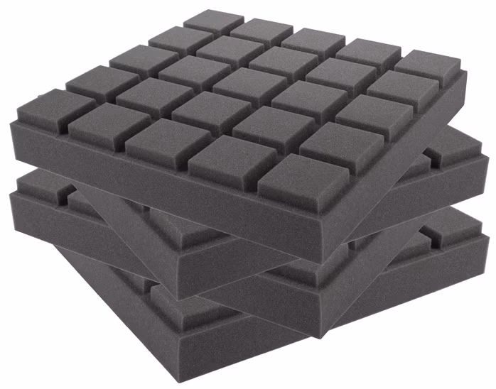Pyramid 4 Pack Chocolate - Akustikschaumstoff