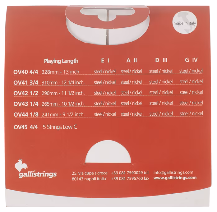 Galli OV41 Overture Vln STC 3/4 - Geigensaiten