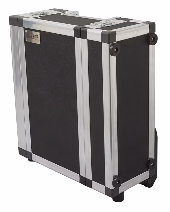 Razzor Cases Rack with telescopic pull-out handle and compartment for wireless components - Rack Case