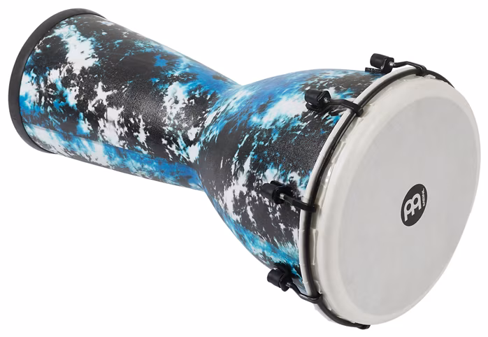 Meinl 10" Galactic Blue Tie Dye Synthetic Head Alpine Djembe - Djembé